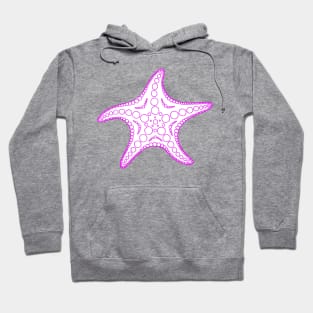 Starfish (pink/white) Hoodie